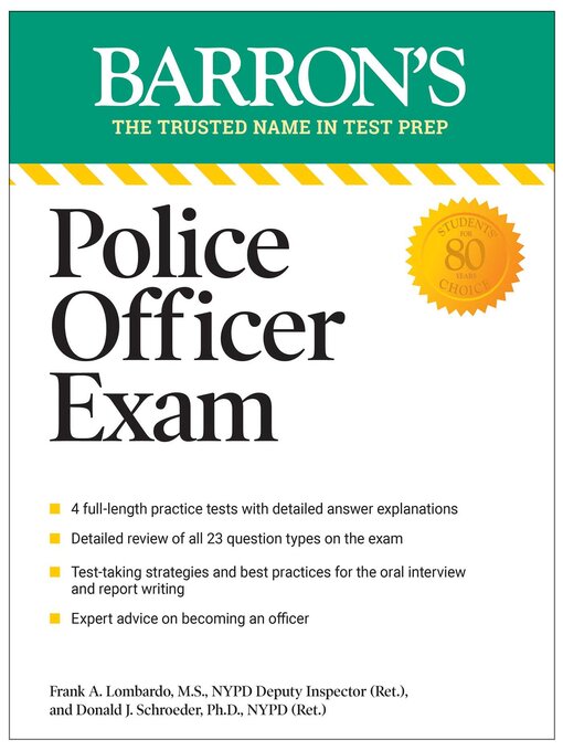 Title details for Police Officer Exam by Barron's Educational Series - Wait list